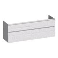 Brauer Delight - Onderkast - 140 cm - met 4 Softclose Lades Greeploos en 2 Sifon Uitsparingen - Forest Seashell