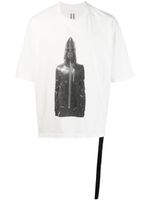 Rick Owens DRKSHDW t-shirt en coton à imprimé graphique - Blanc