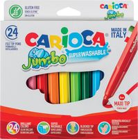 Carioca viltstift Jumbo Superwashable 24 stiften in een kartonnen etui - thumbnail