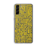 Majorelle Blue Print: Samsung Galaxy S21 Plus Transparant Hoesje Majorelle Blue Print: Samsung Galaxy S21 Plus Transparant Hoesje