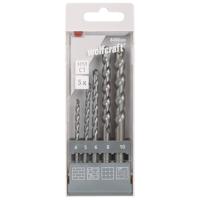 Wolfcraft 8450000 Carbide Steen-spiraalboorset 5-delig 4 mm, 5 mm, 6 mm, 8 mm, 10 mm Cilinderschacht 1 set(s) - thumbnail