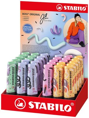 STABILO BOSS markeerstift by Ju Schnee, display van 30 stuks