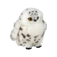 Nature Planet Pluche sneeuwuil - vogel knuffel - 18 cm - bosdieren knuffel