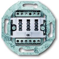 ABB 0242/04 Telefoonaansluitdoos Schroefbevestiging Wit, Zuiver wit (RAL 9010)