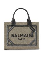 Balmain mini sac cabas à logo - Vert - thumbnail