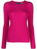 Polo Ralph Lauren pull Julianna en maille torsadée - Rose