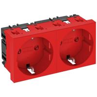 OBO Bettermann 6120028 Apparaatinzet Stopcontact (b x h x d) 90 x 45 x 42 mm 1 stuk(s) Rood