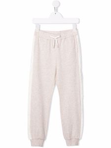 Chloé Kids pantalon de jogging à bandes contrastantes - Tons neutres