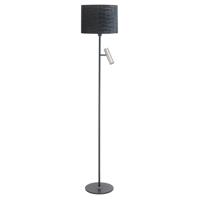 Highlight Landelijke vloerlampTrend zwart met nikkel - V4730.30 + O4428.41
