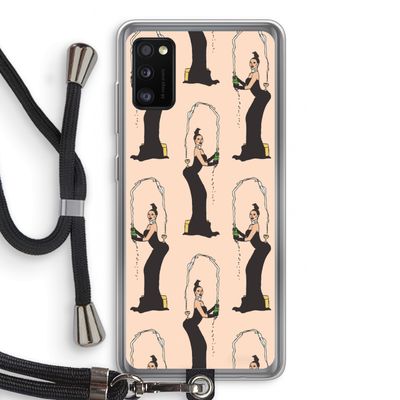 Pop Some Kim: Samsung Galaxy A41 Transparant Hoesje met koord