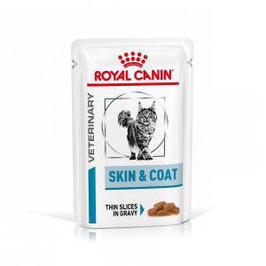 Royal Canin Veterinary Skin & Coat natvoer kat (in saus) 1 doos (12 x 85 g)