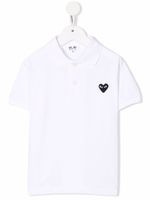 Comme Des Garçons Play Kids polo à patch cœur - Blanc - thumbnail