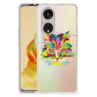 OPPO Reno8 T 5G Telefoonhoesje met Naam Cat Color - thumbnail