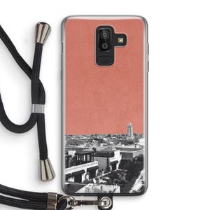 Marrakech Skyline : Samsung Galaxy J8 (2018) Transparant Hoesje met koord