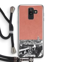 Marrakech Skyline : Samsung Galaxy J8 (2018) Transparant Hoesje met koord