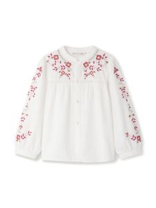 Bonpoint chemise Fifi à broderies - Blanc