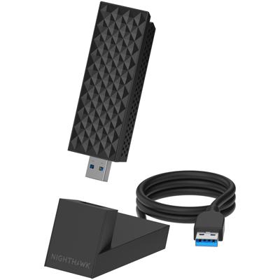 Netgear 1PT BE6500 USB3.0 ADAPTER A9000 Desktop accessoire Netgear 1PT BE6500 USB3.0 ADAPTER A9000 Desktop accessoire