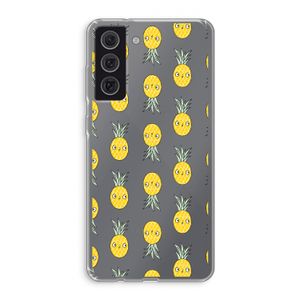 Ananas: Samsung Galaxy S21 FE Transparant Hoesje