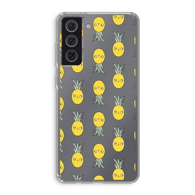 Ananas: Samsung Galaxy S21 FE Transparant Hoesje