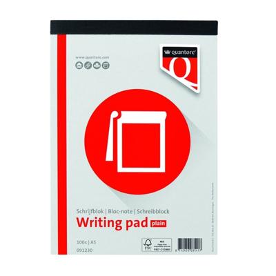 Quantore schrijfblok [100 vel] - Q091230 - A5 - gelinieerd - 60 g/m²