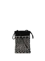 Saint Laurent mini sac orné de cristal à lien de resserrage - Noir