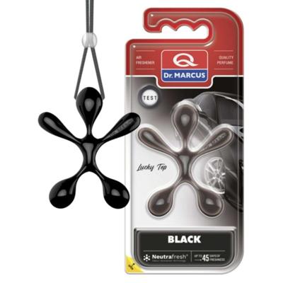 Auto luchtverfrisser Dr Marcus Lucky Top black Plastic Hanger (12 Stuks)