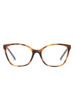 VALENTINO GARAVANI EYEWEAR lunettes de vue à effet écailles de tortue - Marron