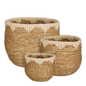 Mica Decorations Jorck Plantenmandenset - H24 x Ø26 cm - Beige