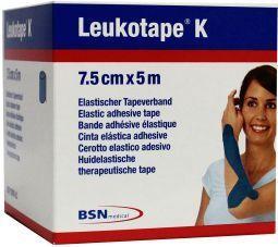 Leukotape K elastische tape 5m x 7.5cm blauw