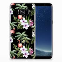 Samsung Galaxy S8 | TPU Hoesje | Flamingo Palms Samsung Galaxy S8 | TPU Hoesje | Flamingo Palms