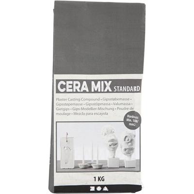 Creativ Company Cera-mix standaard gipsgietmix, lichtgrijs, 1 kg