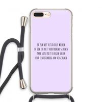 Regenboog: iPhone 7 PLUS Transparant Hoesje met koord