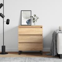 Dressoir 60x35x70 cm bewerkt hout sonoma eikenkleurig