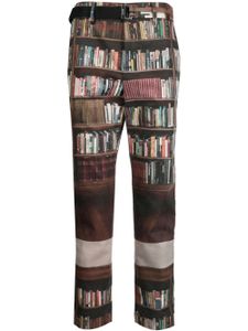 sacai x Interstellar pantalon à coupe droite - Marron