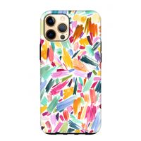 Watercolor Brushstrokes: iPhone 12 Pro Max Tough Case