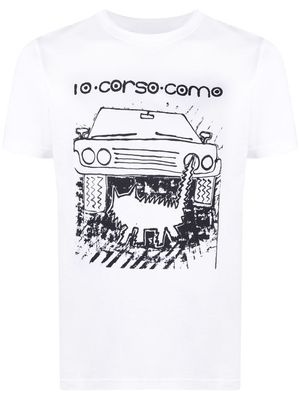 10 CORSO COMO t-shirt à imprimé graphique - Blanc