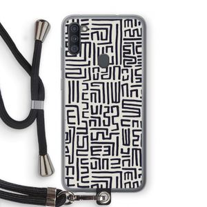 Moroccan Print: Samsung Galaxy A11 Transparant Hoesje met koord