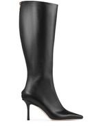 Jimmy Choo bottes Agathe à bout pointu 85 mm - Noir