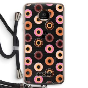 Donuts: Motorola Moto Z Force Transparant Hoesje met koord