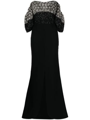 Saiid Kobeisy robe longue à épaule dénudées - Noir