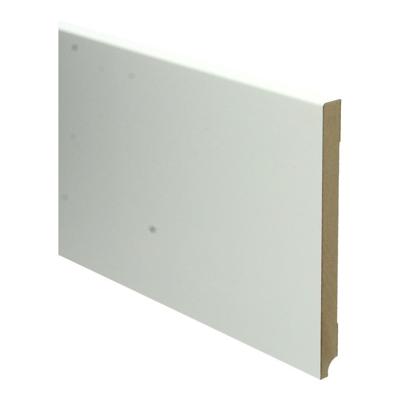MDF Moderne plint 190x15 voorgelakt RAL9010 - lengte 240cm