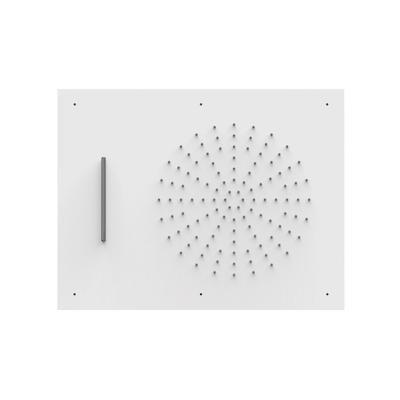 Hoofddouche Tres Exclusive | 50x65 cm | Met waterval | Rechthoek | Wit mat