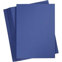 Gekleurd Karton, A4, vel 210x297 mm, 180 gr, donkerblauw, 100 vel/ 1 doos