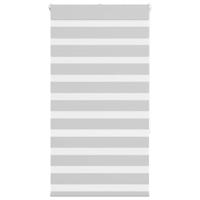 VidaXL Zebra rolgordijn 70x150 cm stofbreedte 65,9 cm lichtgrijs