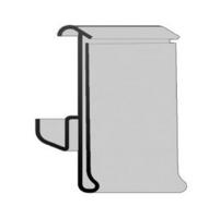 Prijsrail B 988 H40 (voor 1000 legborden) transparant