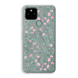 Sierlijke bloemen: Google Pixel 5 Transparant Hoesje