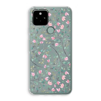 Sierlijke bloemen: Google Pixel 5 Transparant Hoesje