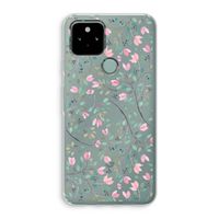 Sierlijke bloemen: Google Pixel 5 Transparant Hoesje