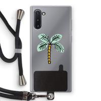 Palmboom: Samsung Galaxy Note 10 Transparant Hoesje met koord - thumbnail