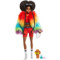 Mattel Extra Doll 1 Rainbow Coat with Pet Poodle - thumbnail